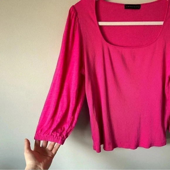 Anthropologie | Sanctuary Pink Ribbed  Top - Picture 6 of 7